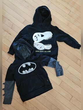 Bundle Dino & Batman Graphic Hooded Sweaters